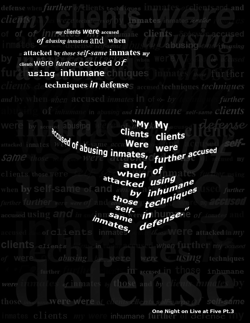 Sorry, One Night on Live at Five requires image support.