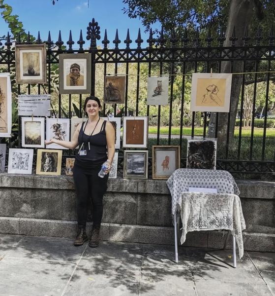 Set up with my paintings